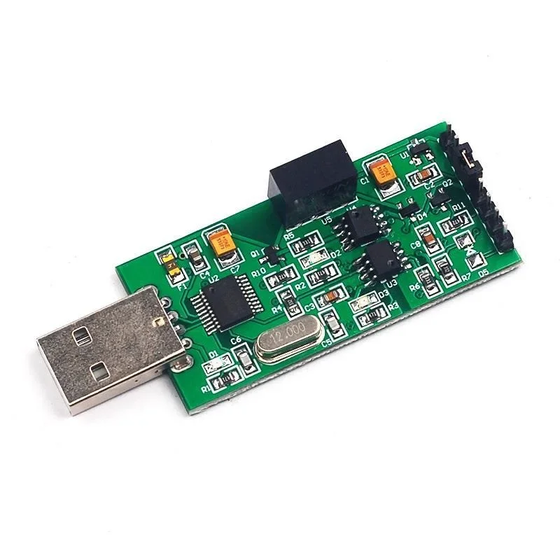 

High-speed isolated USB to TTL serial port Power optocoupler isolation 3.3V 5V TTL output CH340 module NEW