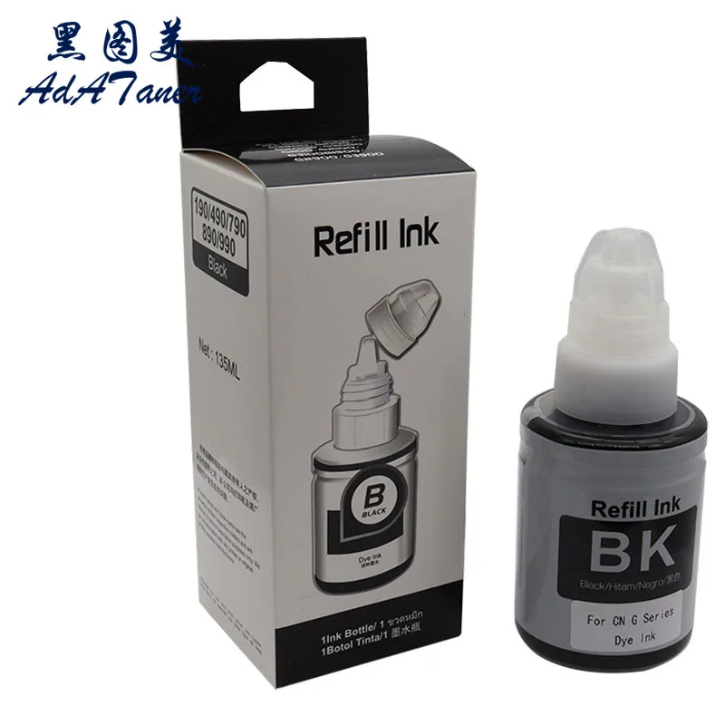 GI190 GI 190 GI-190 botol kompatibel tinta Tintas isi ulang berbasis air untuk Canon PIXMA G1110 G2100 G2110 G3110 G1100 G3100 Printer