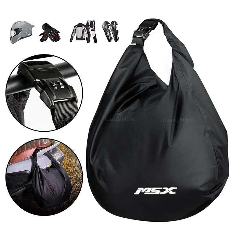 Portable Waterproof Motorcycle Helmet Bag For Honda Grom125 MSX125 MSX125SF Grom 125 MSX 125 125SF 2013-2022 Large Capacity Pass