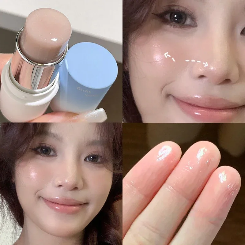 3 ألوان لامع ضوء الماء تمييز عصا أحمر الخدود عصا المكياج الوجه الجسم المنور مستحضرات التجميل الوجه كونتور سطع ماكياج