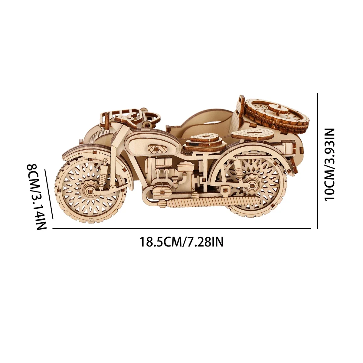 Trike 3D Wooden Puzzle, Scale Model,DIY Model Kit, Handcraft Gift,Home Decoration,Mechanical Model Kit, Building Toy