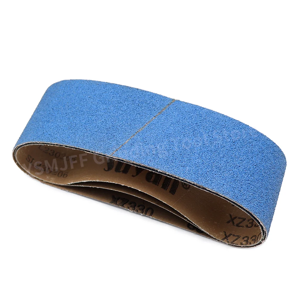 

10PCS 533*75mm Abrasive Sanding Belts Zirconium Corundum Sanding Belts 40-120 Grits for Bench Sander Stainless Steel Polishing