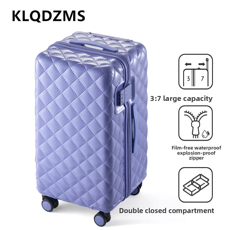 KLQDZMS Multifunctional Suitcase 20 Inches Boarding Box ABS + PC Trolley Case 24
