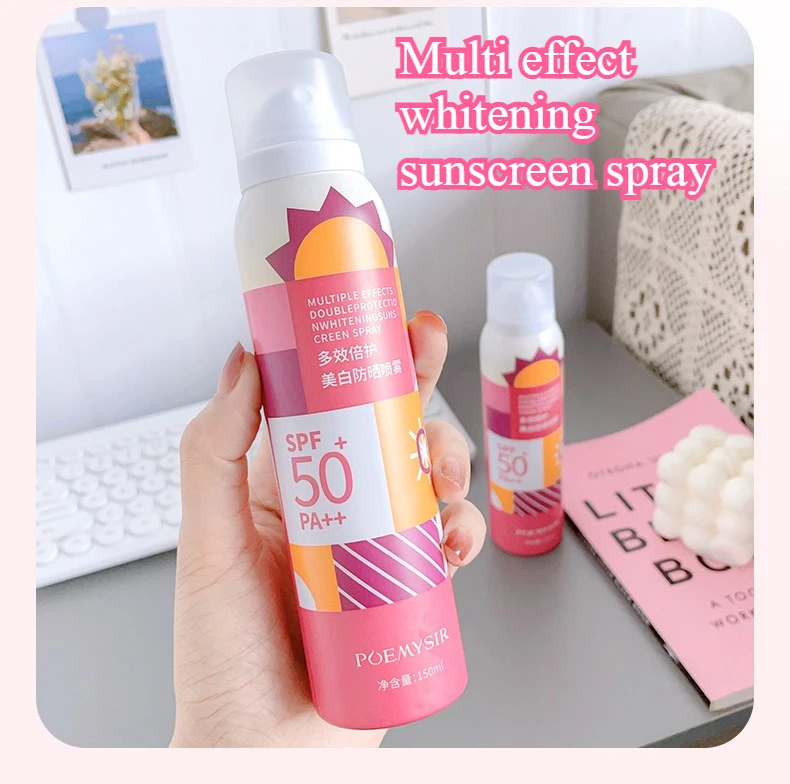 Multi-effect Whitening Sunscreen Spray SPF50PA ++ Long-term Sunscreen Is Light and Easy To Form A Film