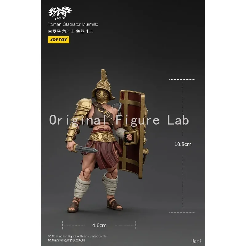 In Stock Original JOYTOY STRIFE Roman Gladiator Murmillo Gladiator Height 10.8cm Ornaments Models Statues Characters