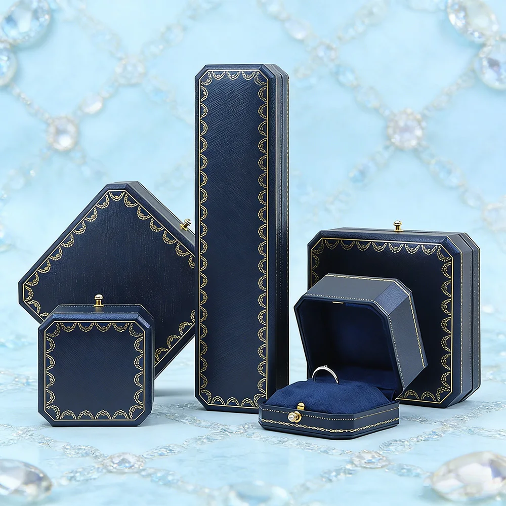 

5PCS Vintage Jewelry Storage Box Set Minimalist Portable Jewelry Organizer Case for Ring Necklace Pendant Bracelet Wedding Gift