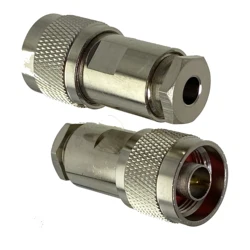 1pcs Connector N Male Plug Clamp RG58 RG142 LMR195 RG400 RF Coaxial Adapter Wire Terminals Straight New Brass