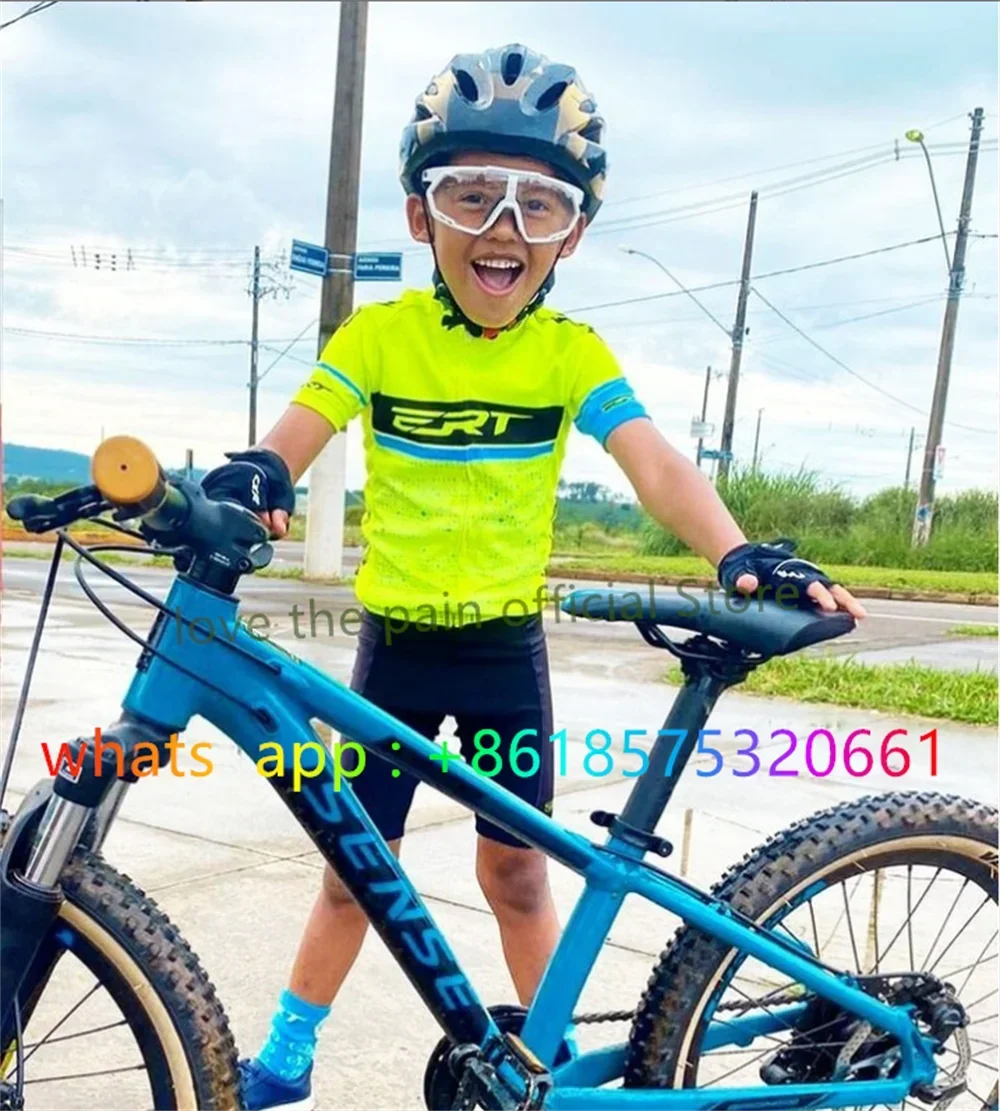 racing Kids Cycling Clothing Summer Kids Jersey Set Biking Suit Short Sleeve Clothes MTB Children\'s Cycling Wear