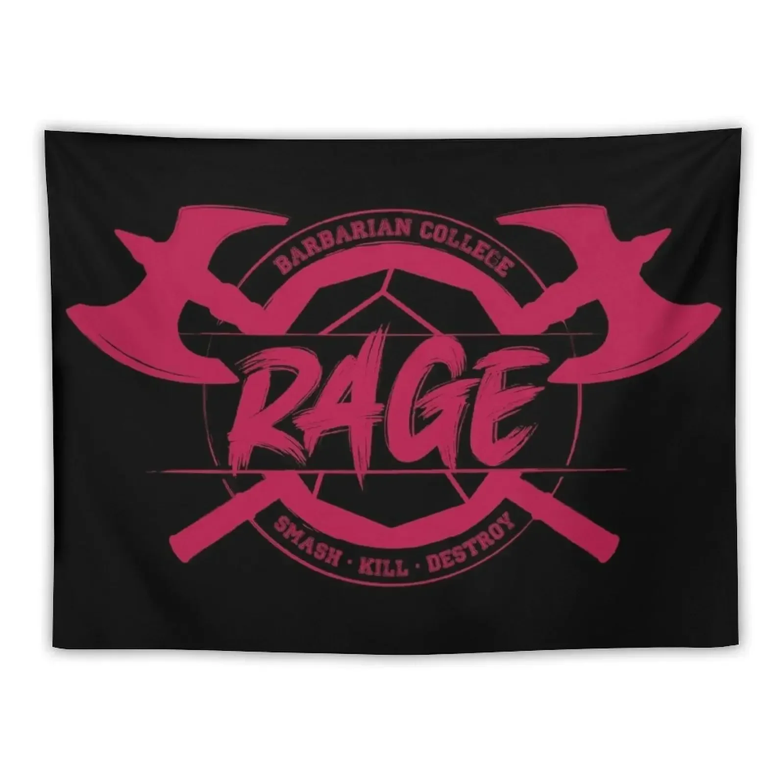 

Rage - Barbarian College Tapestry Kawaii Room Decor Room Decorations Tapestry