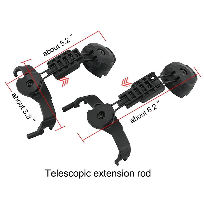 COM Headset Accessories Tactical ARC Rail Adapter for COMTA II COMTA III Tactical Headphones Noise Reduction Shooting Earmuffs