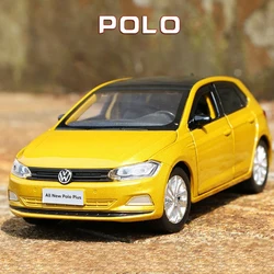 1:32 Polo Alloy Model Car Toy Diecasts Metal Casting Sound and Light Car Toys For Children Vehicle