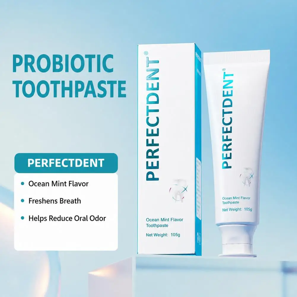Probiotic Toothpaste for Bad Breath Mint Flavor Deep Cleaning for Gum Care Fresh Breath Probiotic Whitening Toothpaste Oral Care