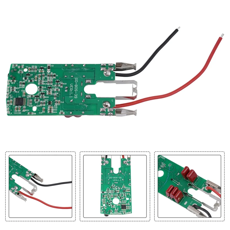 【ABUP】Green Plastic+ Metal PCB Board 1 Pc GBH36V-LI Power Tool Batteries Charging Protection Circuit Board Practical