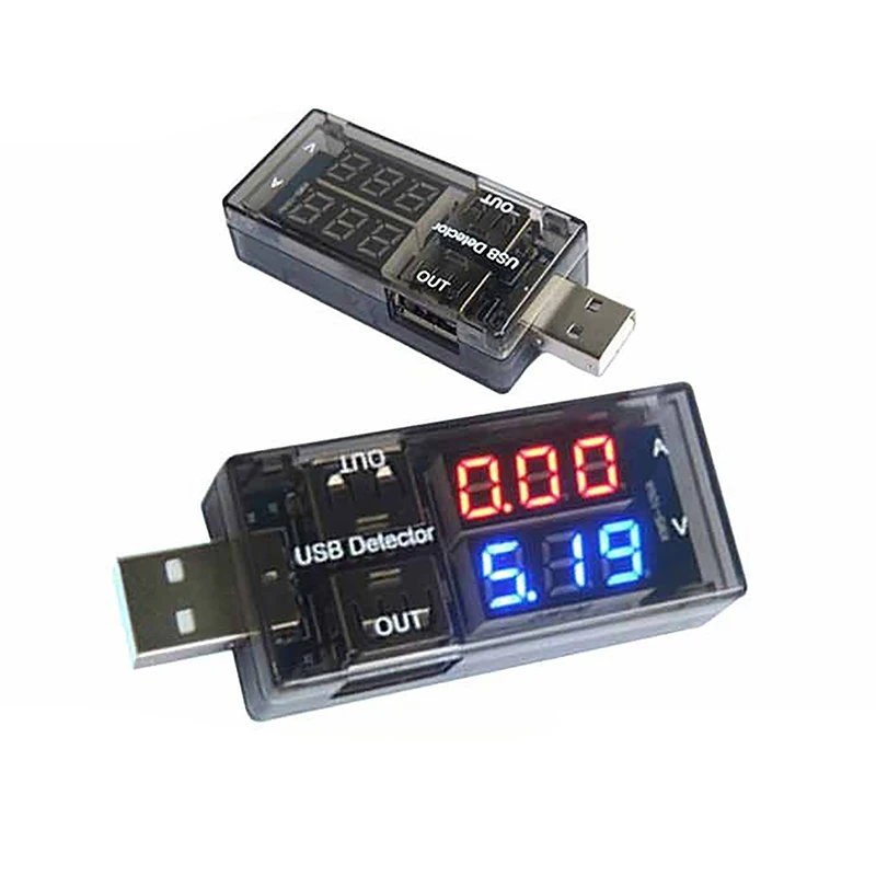 USB Voltage Meters Current Voltage Power Tester Dual Digital Display Volt  Meter For Android Phone And IPhones
