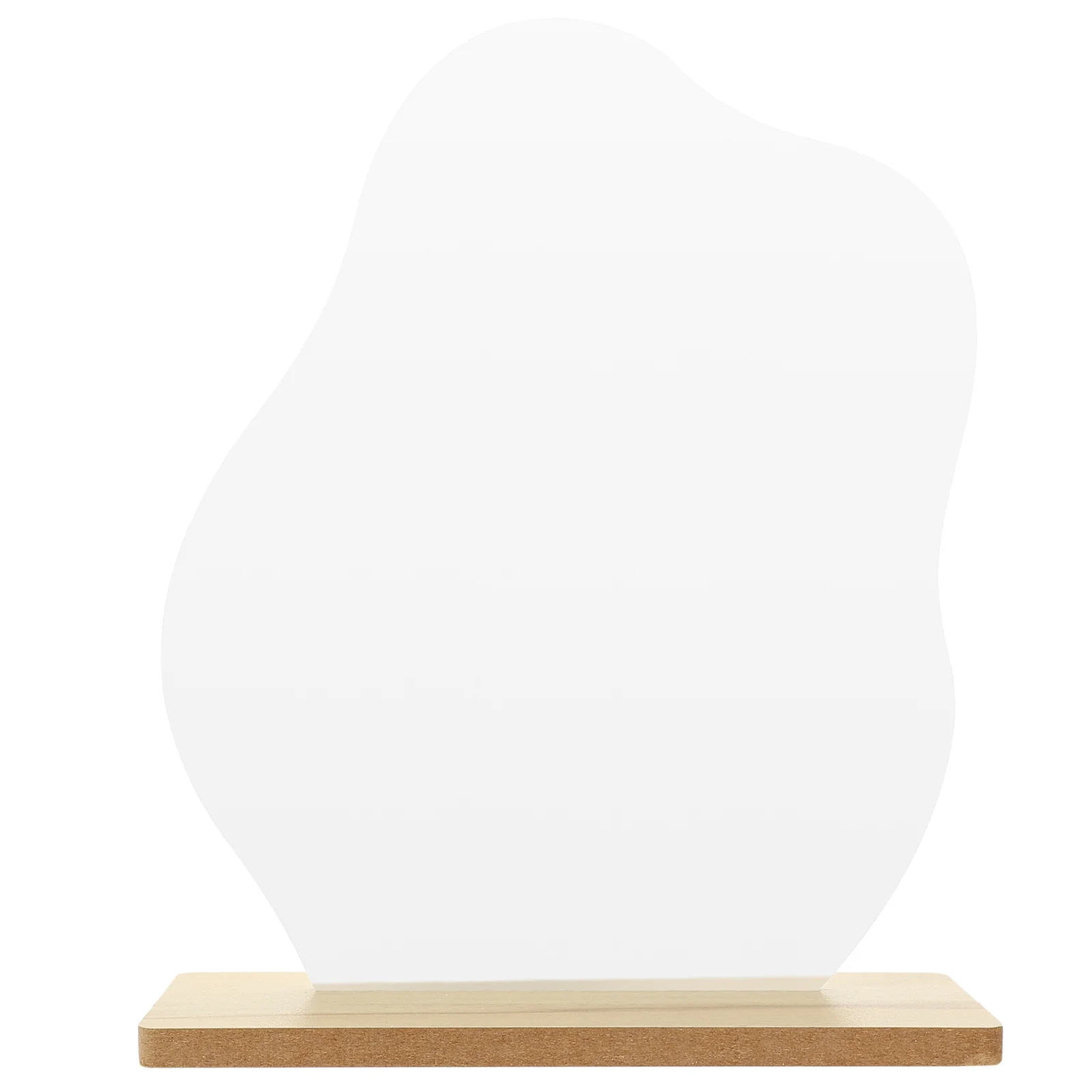 シンプルなデスクトップフリップメイクアップミラー プレミアムアクリル高精細フレームレスミラー 取り外し可能なスタンド ポータブル