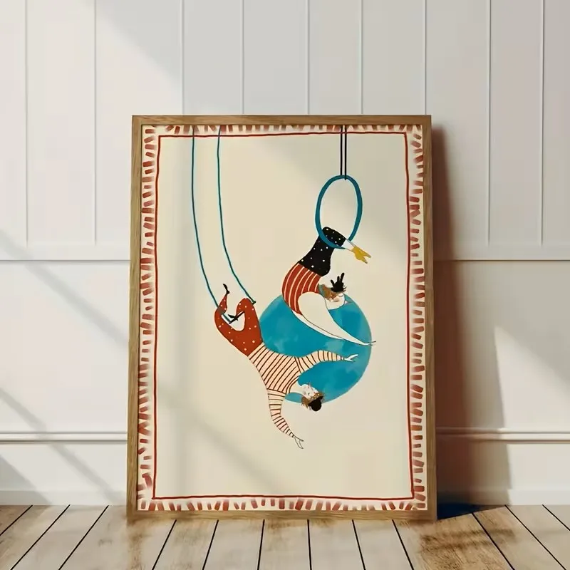 Abstract Circus Performance Art Wall Poster Canvas Painting