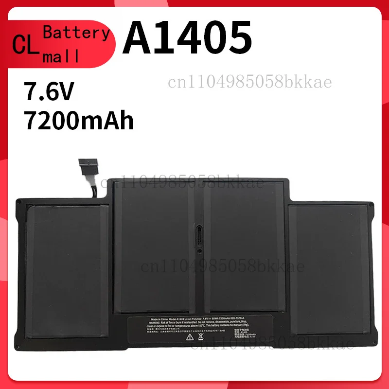 

4680mAh/7200mAh Laptop Battery For Apple Macbook Air 11 13 Inch A1466 A1370 A1369 A1465 A1375 A1406 A1405 A1377 Batteries