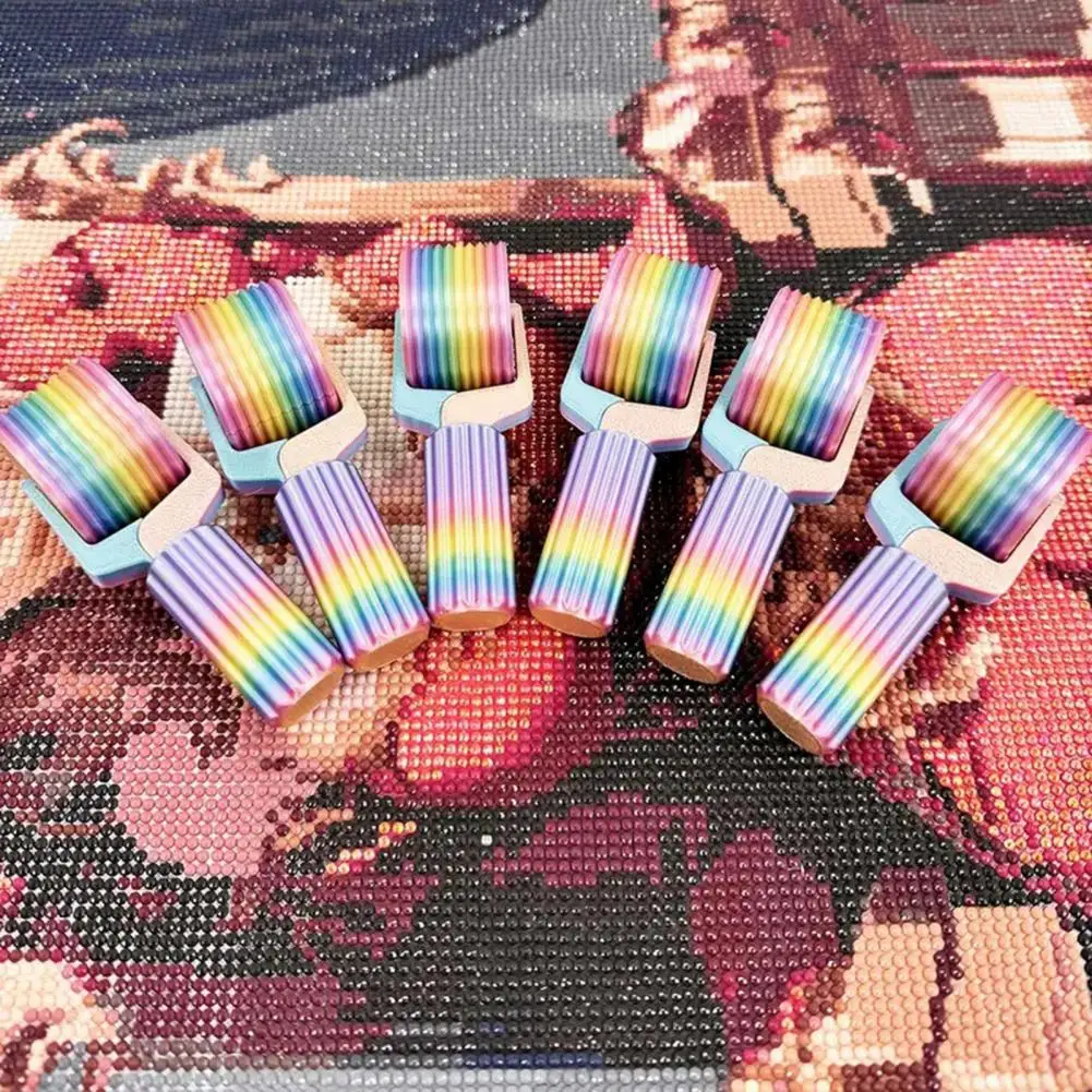 أداة حجر الراين الدقيقة المحمولة مجموعة أسطوانة فنية من حجر الراين لمشاريع التطريز ذاتية الصنع أدوات الضغط المحمولة القابلة للفصل