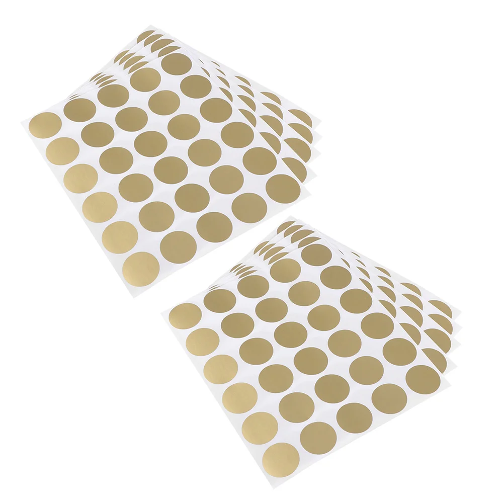 

300pcs Scratch Off Stickers Golden Round Self Adhesive Labels For Diy Raffle Tickets Card Games Party Favors Reward Program
