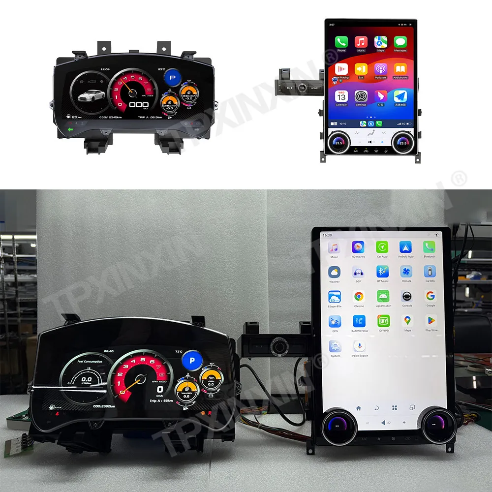 

Автомобильное мультимедийное центральное голосовое управление для Nissan Skyline GTR 2007 ~ 2023 Беспроводная CarPlay Android Carplay Авто GPS-навигация