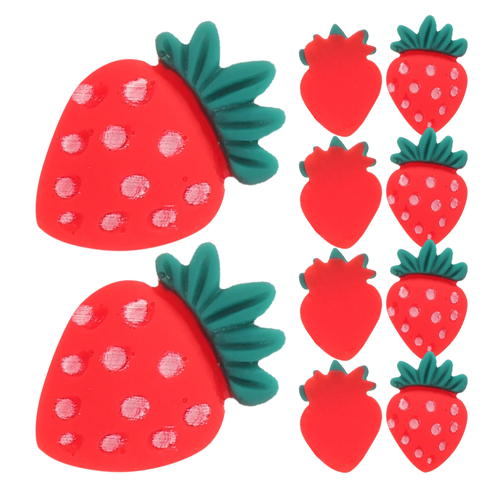 

30Pcs Vibrant Strawberry Cake Toppers Safe Non-Edible Fruit Decor for Themed Celebrations Picnic Supplies Strawberry Cake Topper