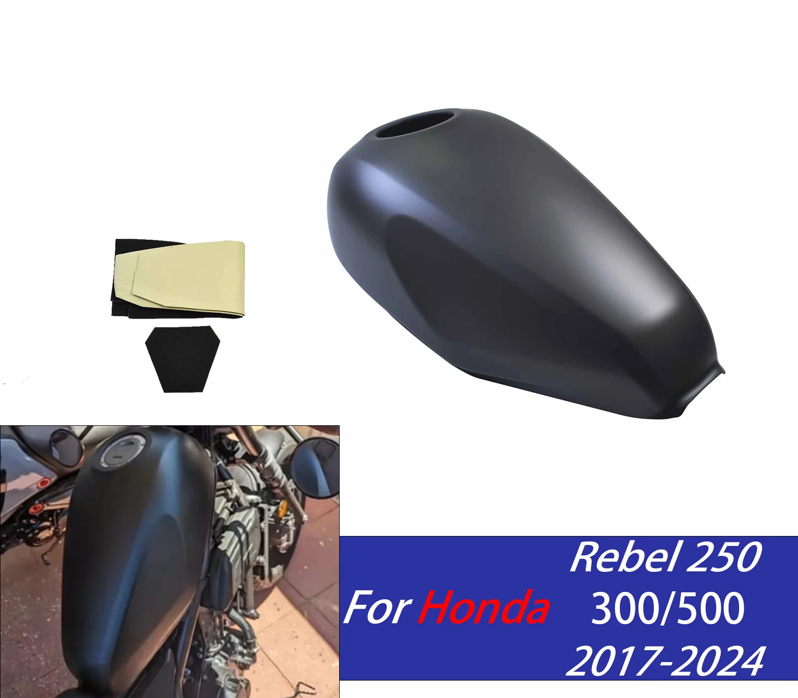 

For CMX500 CMX300 Oil Fuel Cover Fuel Gas Tank Fairing ForHondaRebel CMX CM 250 300 500 2017-2024 Motorcycle Fairing Accessories