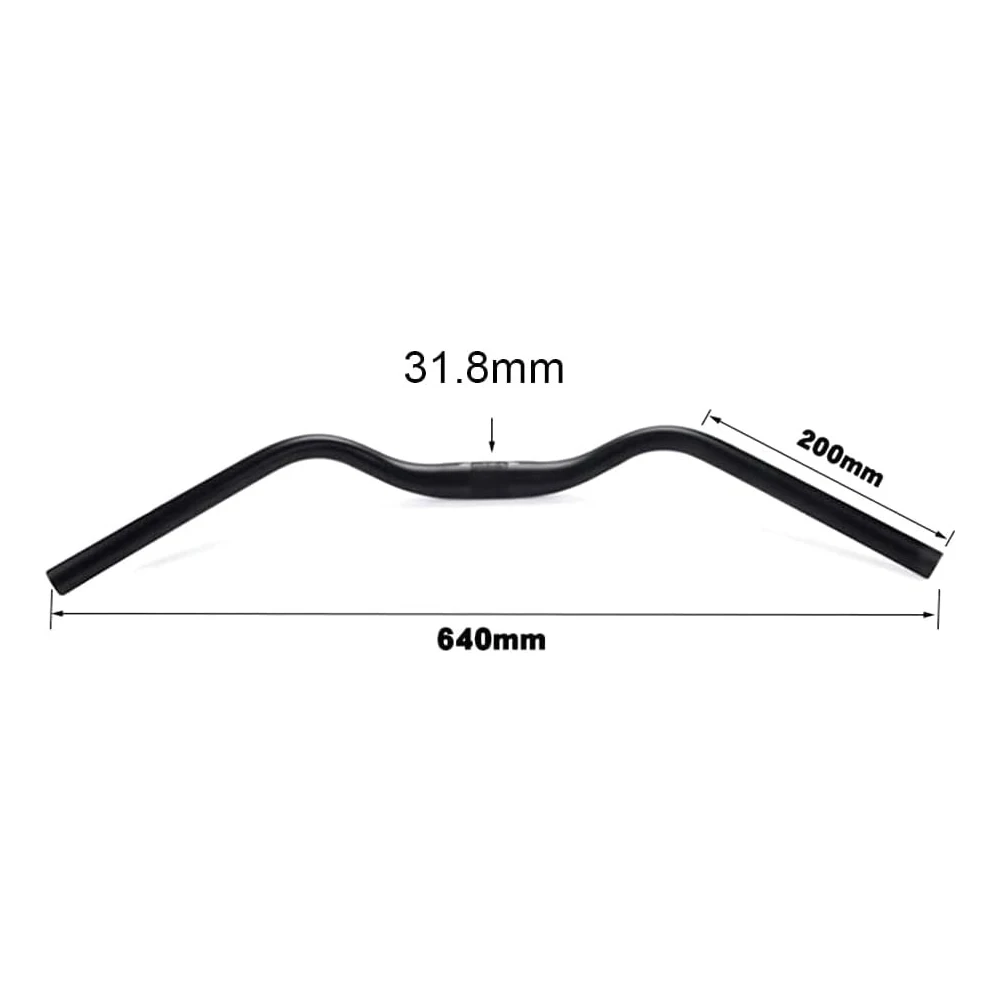 CATAZER Bicycle Handlebars Cruiser Bike Handlebar T6061 Aluminum Alloy Extra Wide Dutch M Shape 31.8x640mm  Road Bike Handlebars