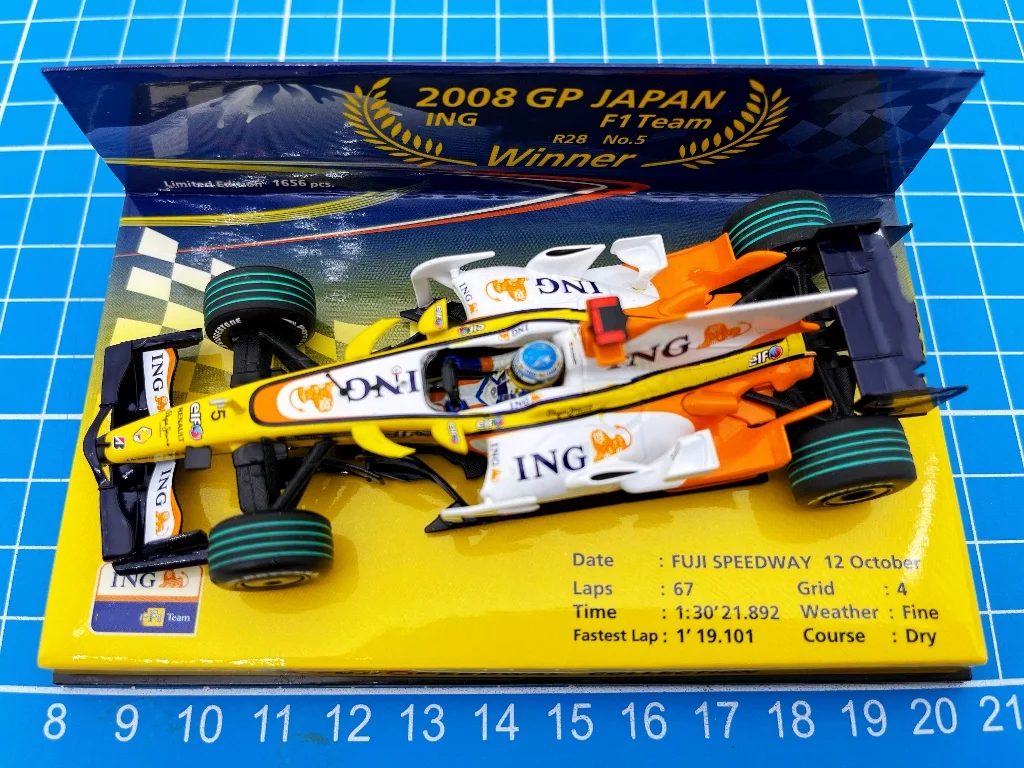 Minichamps 1:43 F1 R28 2008 Fernando Alonso Japan Simulation Limited Edition Resin Metal Static Car Model Toy Gift