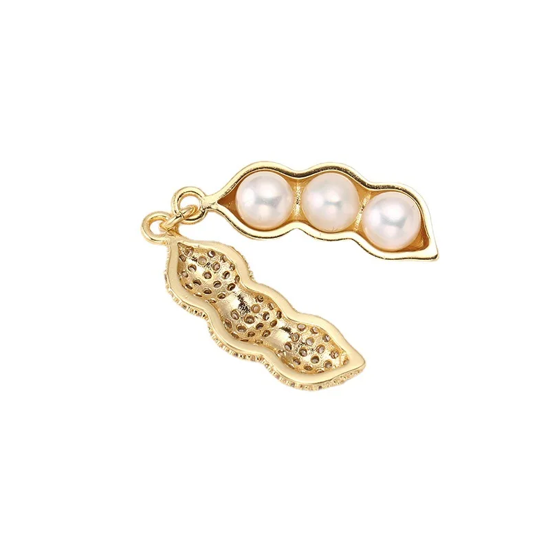 

1 шт. D034, позолоченный 14-каратным золотом, не тускнеющий, с застежкой-клипсой, подвеска-жемчужина, основа для самостоятельного изготовления украшений, цепочка и жемчужина в комплект не входят.