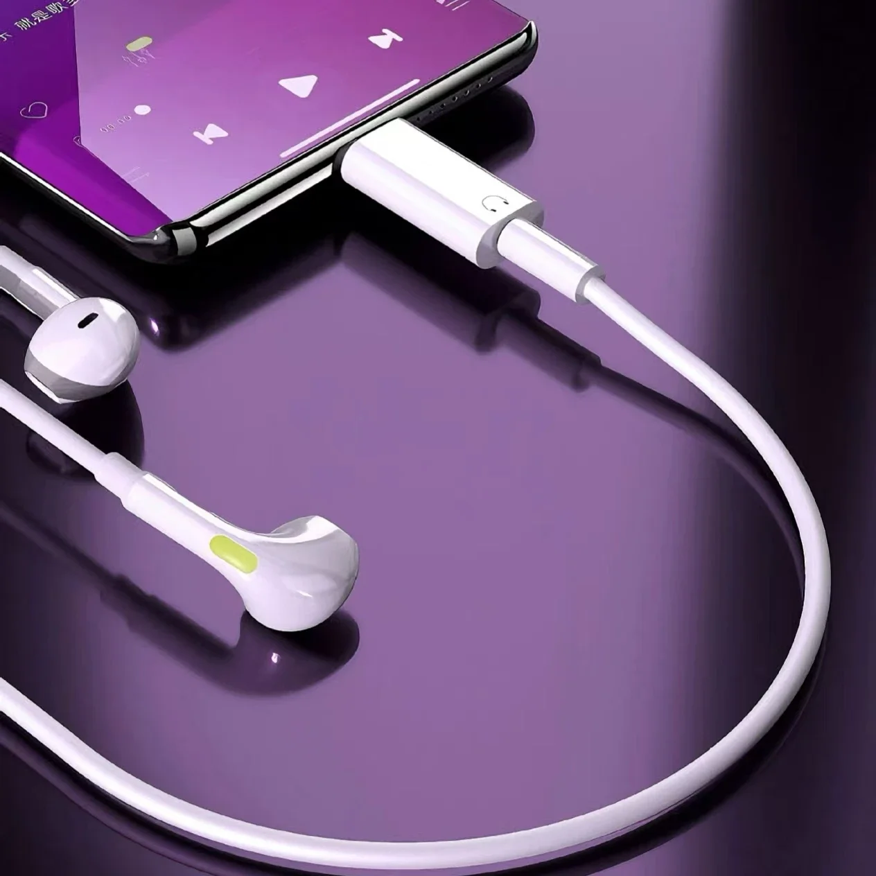 USB C to 3.5mm Earphone Adapter Audio Converter Jack for iPhone 15 Samsung Type-C Headphone Connector 3.5mm Jack USB C view 5