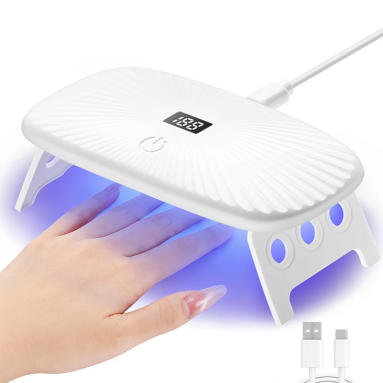 

Mini UV LED Nail Lamp Professional LED Gel Nail Dryer With 4Timers Setting Nails For Fast Gel Nail Polish Salon Used
