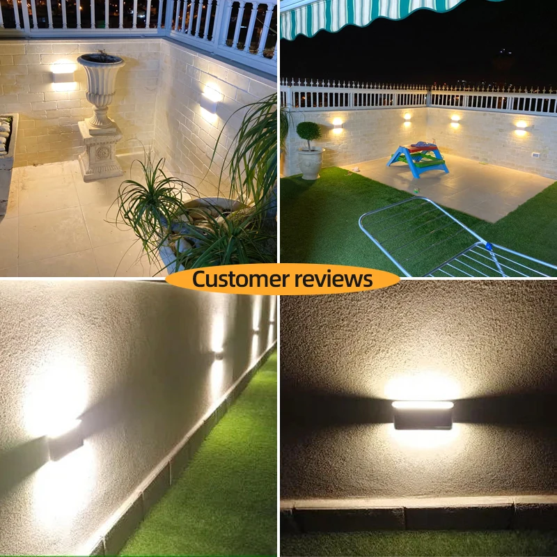 Aluminum LED Wall Lamp Outdoor Waterproof IP65 Interior Wall Light 6W 12W Garden Lights Living Room Street Stairs Porch Lighting