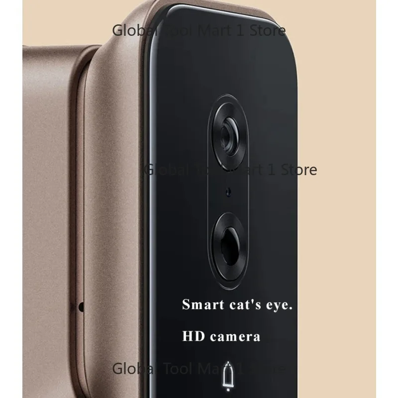 Full Auto Key-ess Entry Door Lock 1080P -H100 WiFi Bat-tery Po-wered
