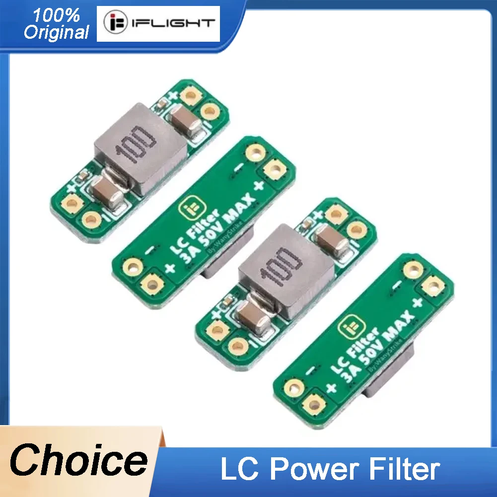 

4pcs LC Filter Module 3A 5-30V Built-in Reverse Polarity Protection Reduce the effect of radiated interference for FPV Drone