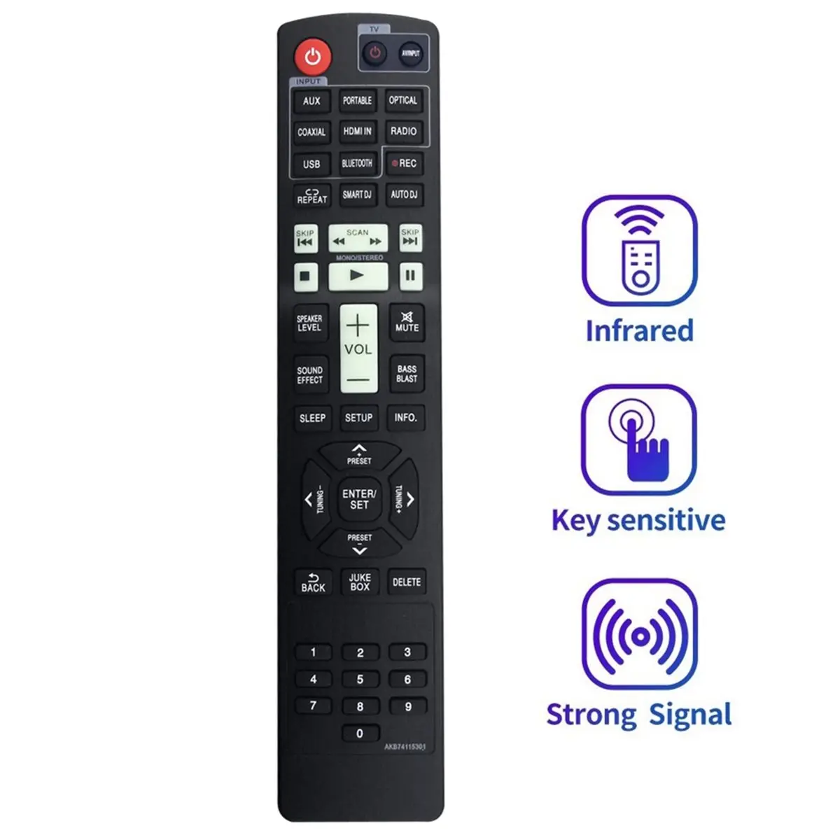 【HOT SELLING PRODUCTS~】！+ Replace AKB74115301 Remote Control for LG Home Theater AV Receiver NA9640P ARX10 S94P2-S S94P2-F ARX9