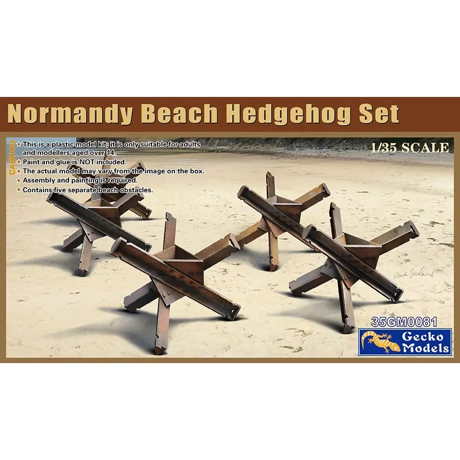 Gecko model Assembly Model Kit 35GM0081 Normandy Beach Landing Anti-tank Obstacle 1/35 Scale