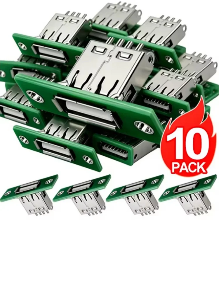 DIY-USB-2.0-Panelmontage mit festem Platinenanschluss, Reparatur-Ladeanschluss, Ladebuchse, Lötanschlüsse, Klinkenbuchse