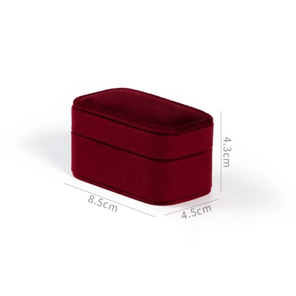 

Fashion High-end Jewelry Box Elegant Velvet Jewel Case Mini Organizer Case