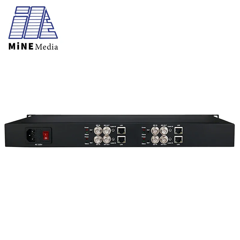 

1U 4 Channel Rack-mounter H.265 RTMP RTSP HD/SD/3G SDI to IP Streaming Video Encoder