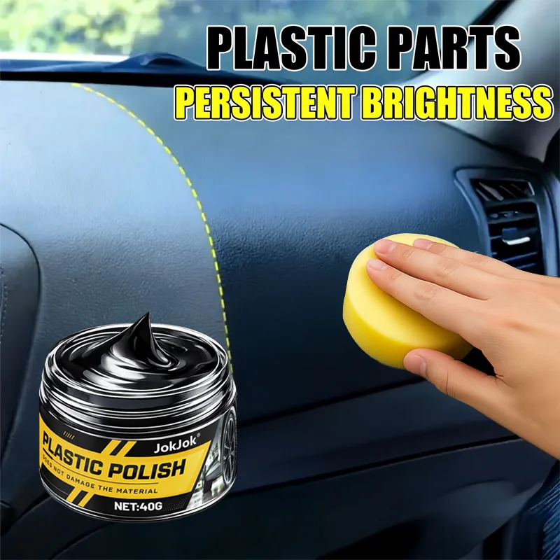 Automotive Plastic And Rubber Parts Repair Paste, Black Interior Repair Polishing Wax, Anti Cracking, Anti-aging Refurbishment