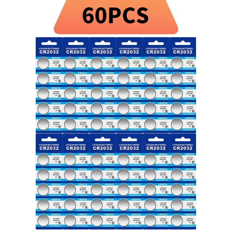 2–100 Stück CR2032 3 V Lithium-Batterie, für Autoschlüsselanhänger, Uhr, Taschenrechner, Spielzeug, Glukosemessgerät, Skala, Großhandel mit Knopfzellenbatterien