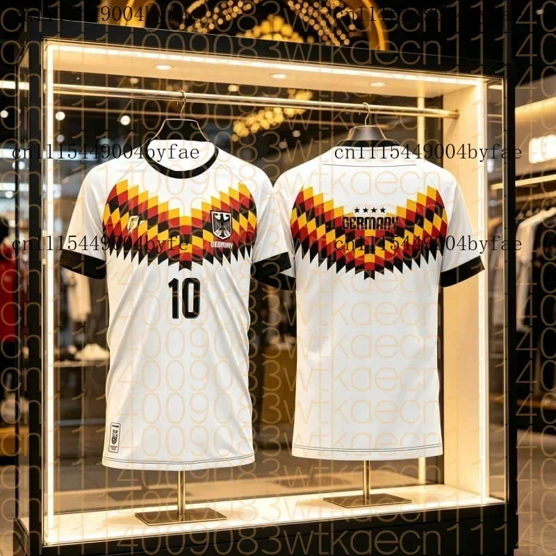 2026 Neues Deutschland Fußballtrikot für Herren – Fan-Trikot, Kurzarm, für Erwachsene, schnelltrocknend, bequem und atmungsaktiv, T-Shirt, Strandbekleidung