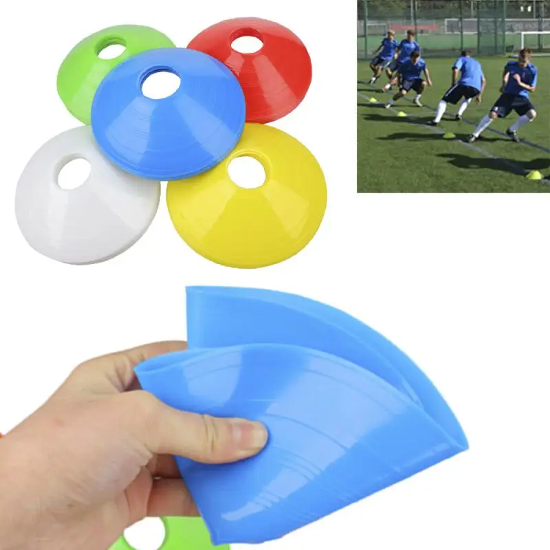 3PCS  Football Training Disc Plastic Soccer Marking Coaching Cones Portable Sport Basketball Skateboard Training Beginners