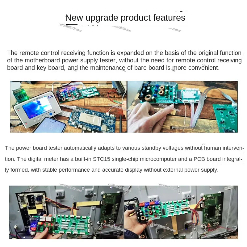 LCD TV Repair Power Board, Motherboard Tester, Update Update Adapter Board, Wave Soldering