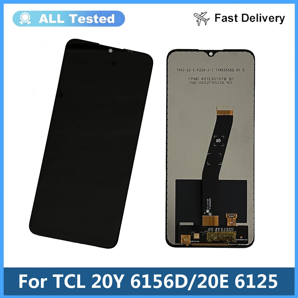 

6.52" Tested For TCL 20Y 20E LCD Display Touch Screen Replacement For TCL 6125F 6125D 6125A LCD For TCL 6156D LCD + Glue