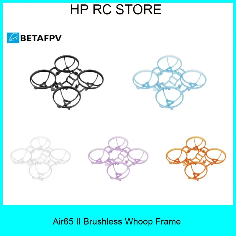 

BETAFPV Air65 II 65mm 1S Brushless Whoop Frame, Lightweight Kit for Indoor Micro FPV Drone Racing & Freestyle