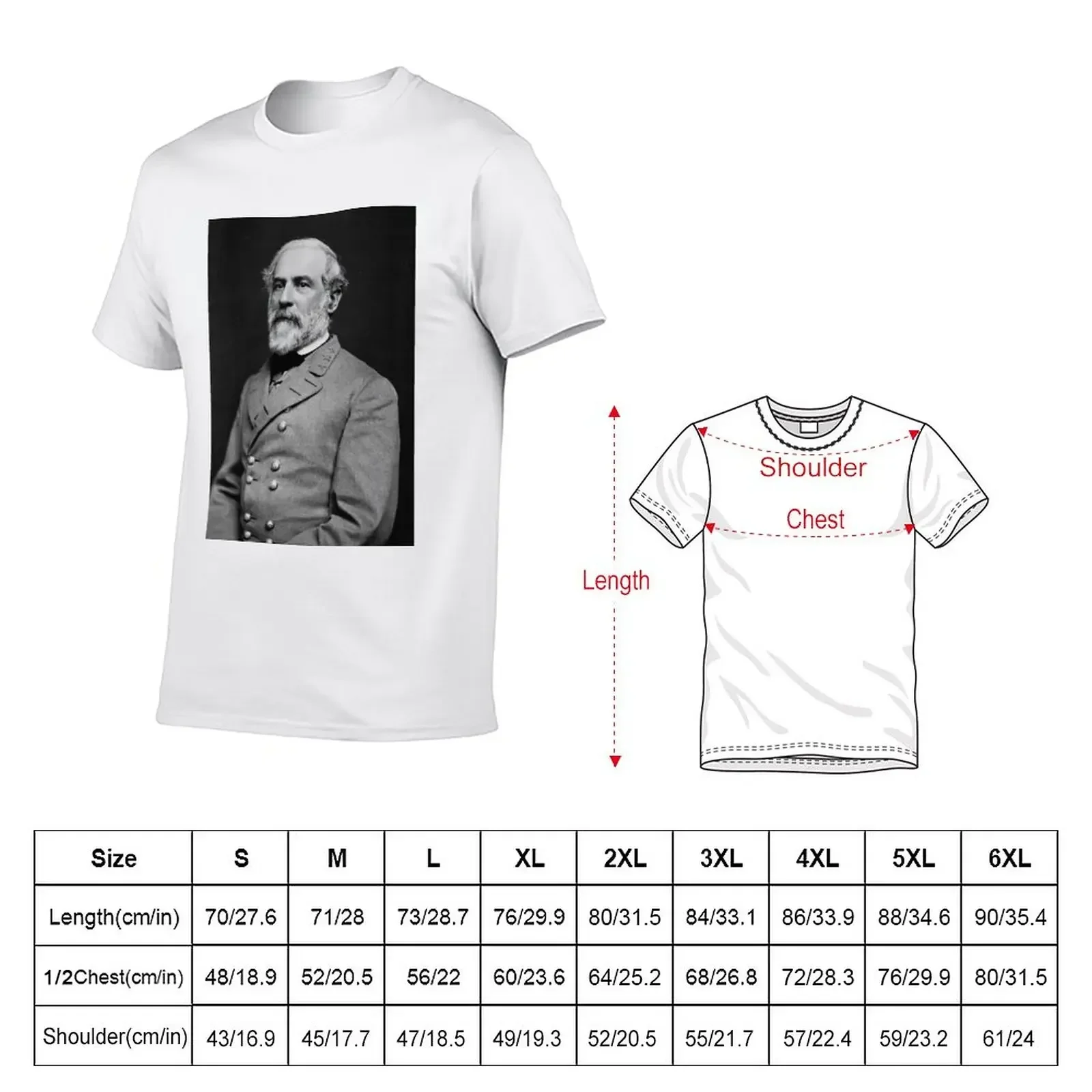 Portrait of Confederate General Robert E. Lee (1864) T-Shirt animal prinfor boys kawaii clothes men t shirts