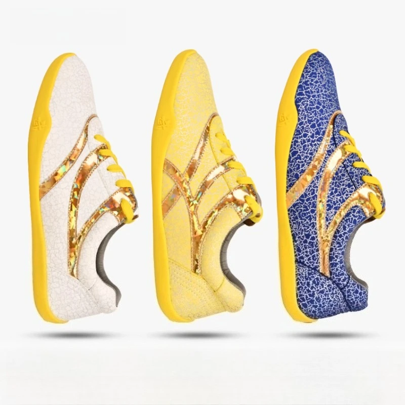 Kung-Fu-Schuhe aus Leder für Tai Chi Wushu, Kampfsporttraining, leichte, rutschfeste Sohle, für Herren und Damen, traditionelle Übungsschuhe