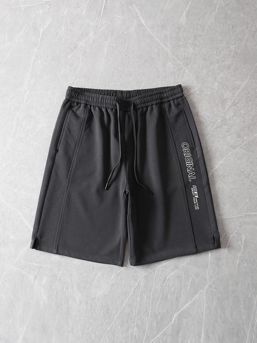 

Men's Summer Elastic Waist Casual Shorts Moisture Wicking Cotton Air Layer Comfortable Sporty Loose Fit Polyester Blend