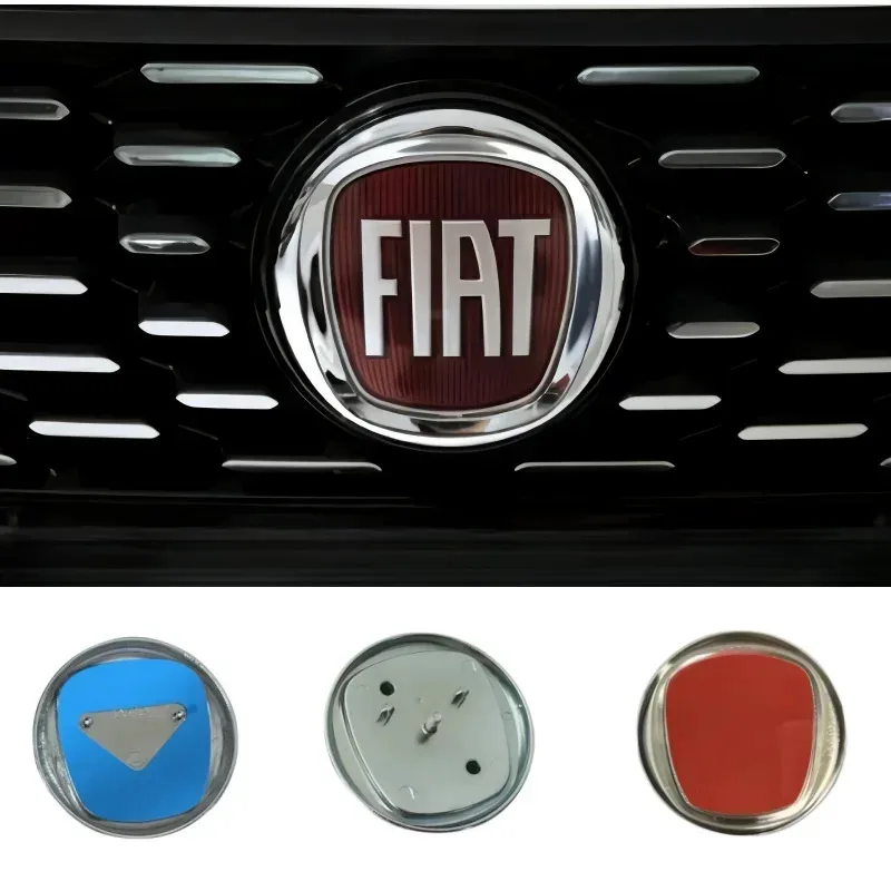 

9cm 12cm 95mm Epoxy Refit Front Head Grill Hood Bonnet Emblem for Fiat 500 DobloTipo Panda Punto Grande Ducato Fiorino Sticker